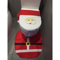 Set covoare de baie pentru Craciun Santa Clause, 503014